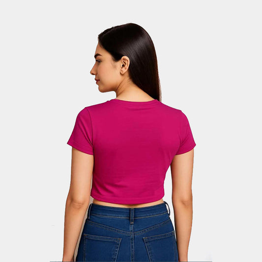 A Trendy Pink Crop Top with “Nope, Not Today”