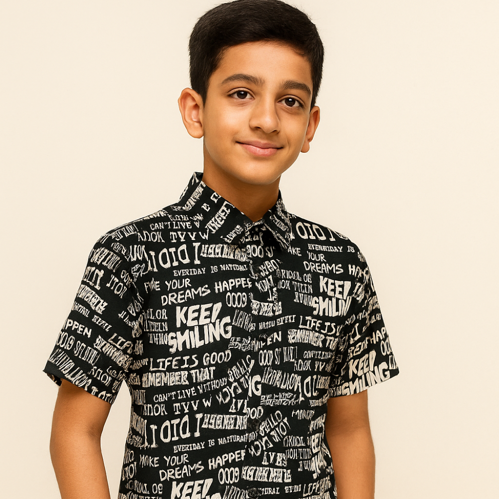 Urban Vibes Boys’ Printed Shirt (4–10 yrs.)