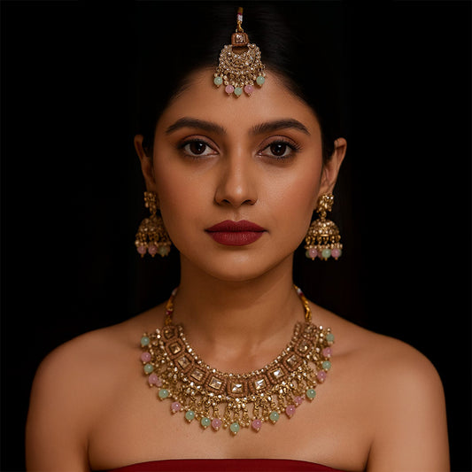 Royal Gold-Plated Bridal Jewellery Set