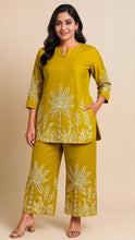 Mustard Yellow Printed Co-Ord Set