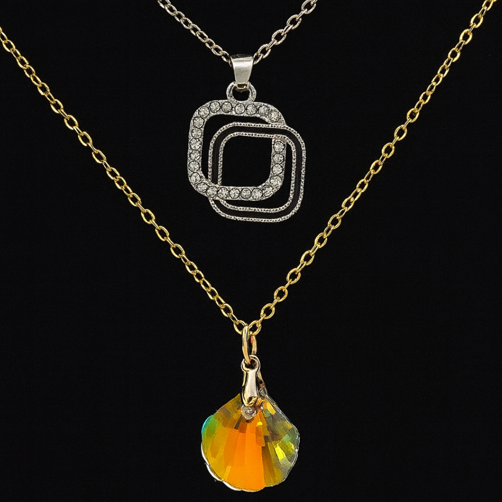 Elegant Dual Charm Pendants