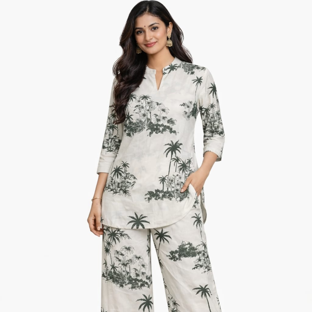 Palm Print Co-ord Set