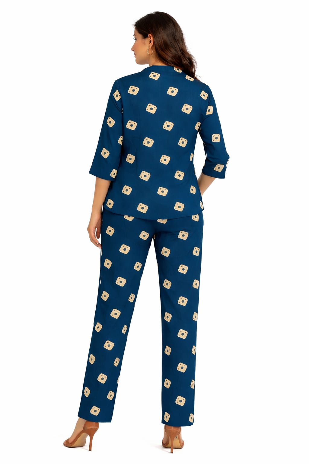Teal Printed Coord Set